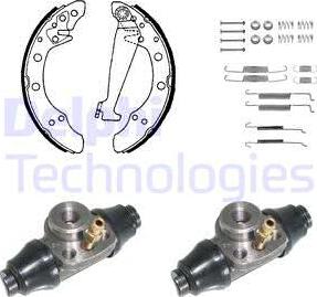 Delphi KP851 - Brake Shoe Set autospares.lv