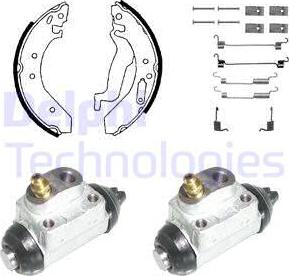 Delphi KP858 - Brake Shoe Set autospares.lv