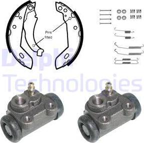 Delphi 864 - Brake Shoe Set autospares.lv