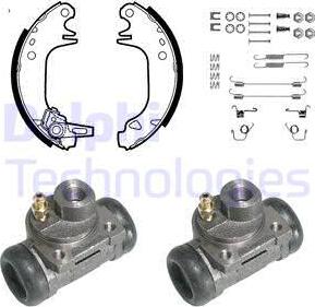 Delphi 868 - Brake Shoe Set autospares.lv