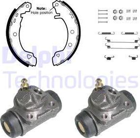 Delphi 863 - Brake Shoe Set autospares.lv