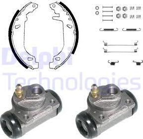 Delphi KP830 - Brake Shoe Set autospares.lv