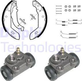 Delphi 837 - Brake Shoe Set autospares.lv