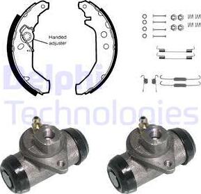 Delphi KP824 - Brake Shoe Set autospares.lv