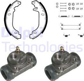 Delphi KP825 - Brake Shoe Set autospares.lv