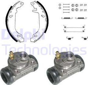 Delphi KP823 - Brake Shoe Set autospares.lv