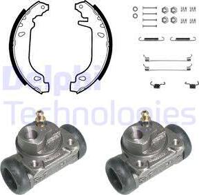 Delphi 827 - Brake Shoe Set autospares.lv