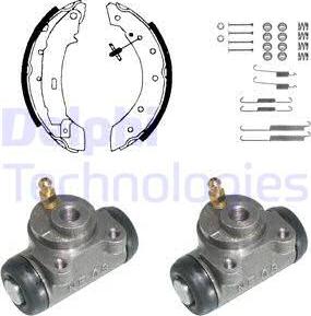 Delphi KP874 - Brake Shoe Set autospares.lv