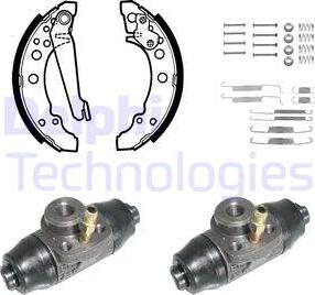 Delphi KP791 - Brake Shoe Set autospares.lv