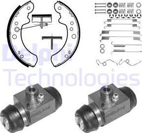 Delphi 798 - Brake Shoe Set autospares.lv