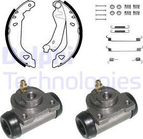 Delphi KP760 - Brake Shoe Set autospares.lv