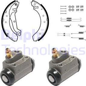 Delphi KP701 - Brake Shoe Set autospares.lv