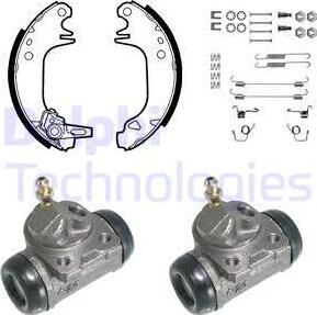 Delphi 788 - Brake Shoe Set autospares.lv