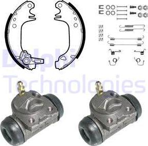 Delphi KP787 - Brake Shoe Set autospares.lv