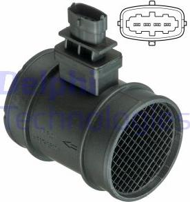 Delphi AF10400-12B1 - Air Mass Sensor autospares.lv