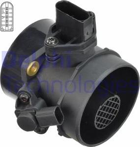 Delphi AF10304-12B1 - Air Mass Sensor autospares.lv