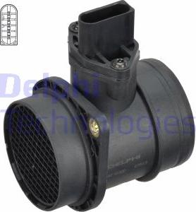 Delphi AF10300-12B1 - Air Mass Sensor autospares.lv