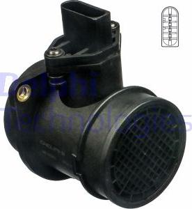 Delphi AF10261-12B1 - Air Mass Sensor autospares.lv