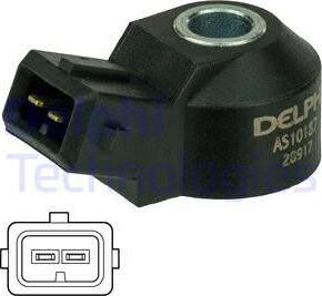Delphi AS10187 - Knock Sensor autospares.lv