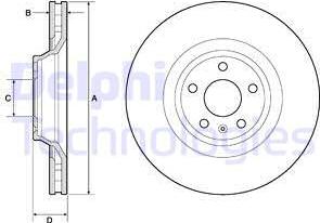 Delphi BG9955 - Brake Disc autospares.lv