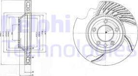 Delphi BG9950 - Brake Disc autospares.lv