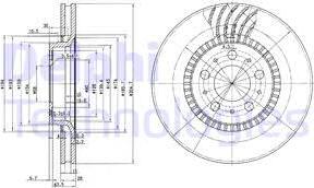 Delphi BG9514C - Brake Disc autospares.lv