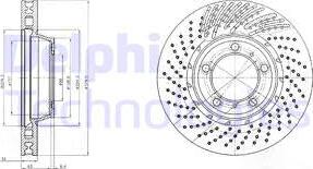 Delphi BG9095 - Brake Disc autospares.lv