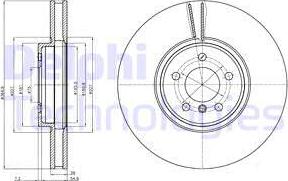 Delphi BG9092C-18B1 - Brake Disc autospares.lv