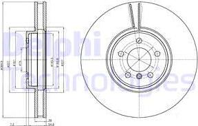 Delphi BG9092 - Brake Disc autospares.lv