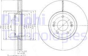 Delphi BG9056 - Brake Disc autospares.lv