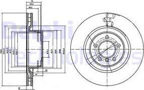 Delphi BG9009C - Brake Disc autospares.lv