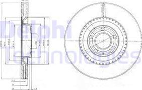 Delphi BG9003 - Brake Disc autospares.lv