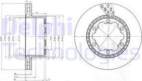 Delphi BG9015 - Brake Disc autospares.lv