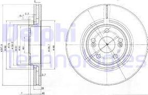 Delphi BG9016 - Brake Disc autospares.lv