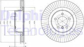 Delphi BG9081 - Brake Disc autospares.lv