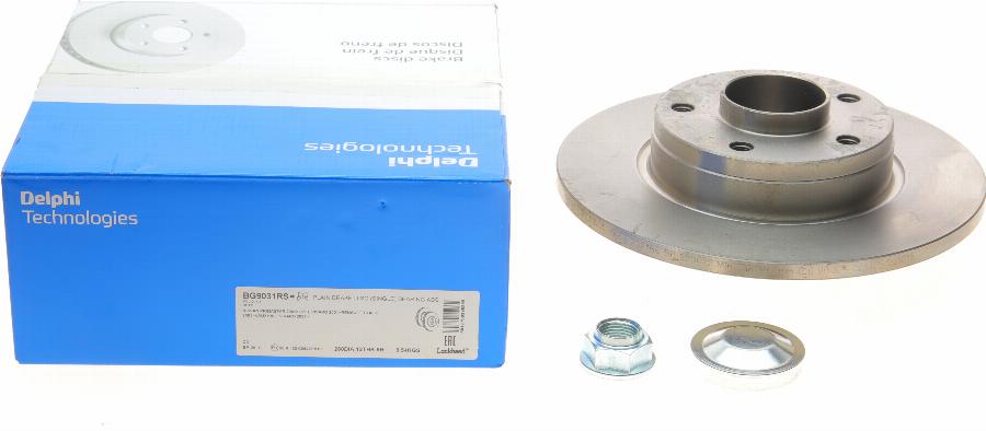 Delphi BG9031RS - Brake Disc autospares.lv