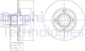 Delphi BG9033RSC - Brake Disc autospares.lv