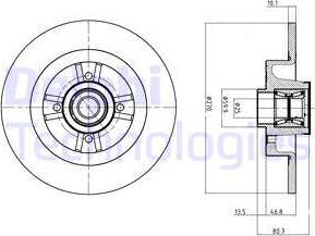 Delphi BG9032RSC - Brake Disc autospares.lv