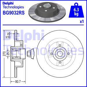 Delphi BG9032RS - Brake Disc autospares.lv