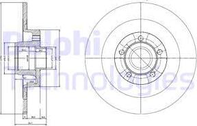 Delphi BG9024RSC - Brake Disc autospares.lv