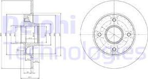 Delphi BG9021RSC - Brake Disc autospares.lv