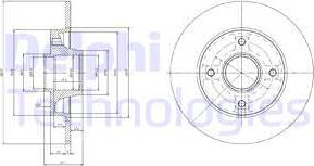 Delphi BG9022RS - Brake Disc autospares.lv