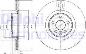 Delphi BG9077C - Brake Disc autospares.lv