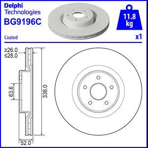 Delphi BG9196C - Brake Disc autospares.lv