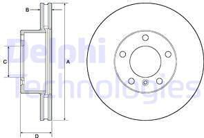 Delphi BG9145C - Brake Disc autospares.lv