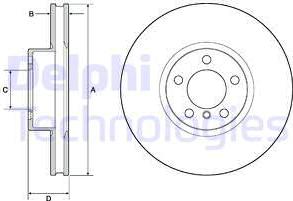 Delphi BG9141C - Brake Disc autospares.lv