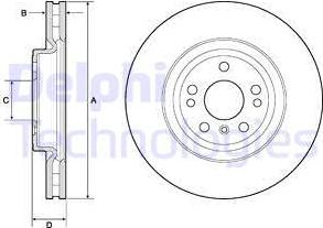 Delphi BG9148C-19B1 - Brake Disc autospares.lv