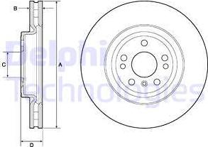 Delphi BG9148C - Brake Disc autospares.lv