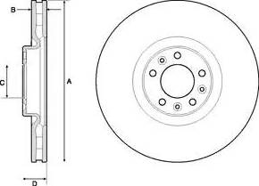 Delphi BG9151 - Brake Disc autospares.lv