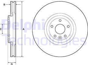 Delphi BG9167C - Brake Disc autospares.lv